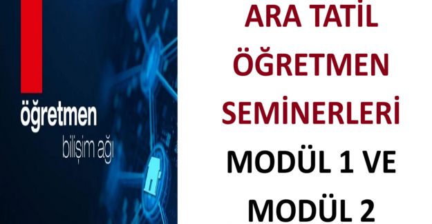 Ara Tatil Öğretmen Seminerleri; Modül 1 ve Modül 2 Cevapları
