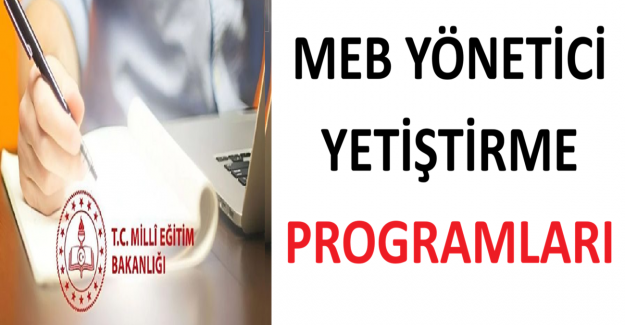 MEB Yönetici Yetiştirme Programları