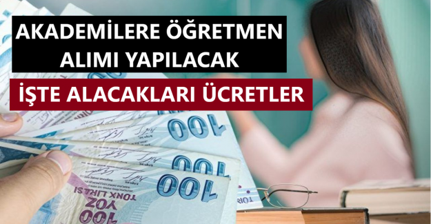 Millî Eğitim Akademisine Öğretmen Alımı Yapılacak. İşte Alacakları Ücretler!