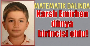 BAŞARININ GÖSTERGESÎ KARSLI EMİRHAN DÜNYA BİRİNCİSİ OLDU!