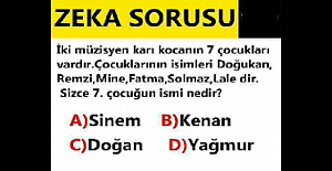 Zeka Sorusu: Her yüz kişiden sadece biri doğru cevap verebiliyor eğer doğru cevap verebildiyseniz zeka seviyeniz yüzde birlik dilim içinde