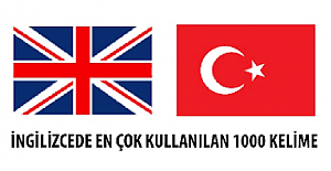İNGİLİZCE'DE EN ÇOK KULLANILAN 3000 KELİME. 1000 Most Common English Turkish Words,