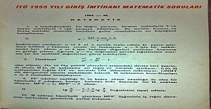 Itu 1955 Yili Giris Imtihani Matematik Sorular