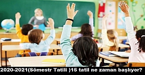 2022-2023 (Sömestr Tatili ) 15 tatil...