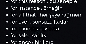 İngilizce For Kullanımı. For Ne Demektir. For Nerelerde Kullanılır?
