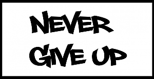 Never give up ne demek