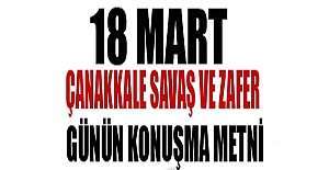 Öğretmenler İçin 18 Mart Çanakkale Zaferi Konuşma Metinleri