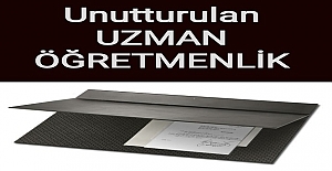 UNUTTURULAN UZMAN ÖĞRETMENLİK