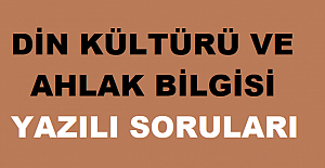 12. Sınıf Din Kültürü ve Ahlak Bilgisi 2. Dönem 1. Yazılı Soruları ve Cevapları