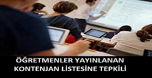 ÖĞRETMENLER YAYINLANAN KONTENJAN LİSTESİNE TEPKİLİ