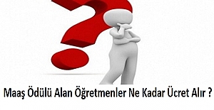 Maaş Ödülü Alan Öğretmenler Ne Kadar Ücret Alır ?