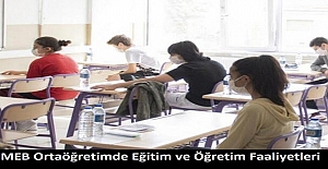 MEB Ortaöğretim Genel Müdürlüğünün ''Eğitim ve Öğretim Faaliyetleri'' konulu resmi yazısı