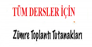 Sene Başı Zümre Toplantı Tutanakları
