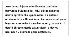 Ücretli Öğretmenlik Başvurusu Nasıl Yapılır?