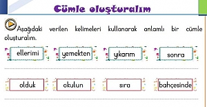 Kurallı Cümle Oluşturma Çalışması