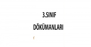 3. Sınıflar İçin Dokümanlar Günlüğü