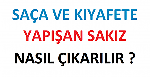 Saça ve Kıyafete Yapışan Sakız Nasıl Çıkarılır ?