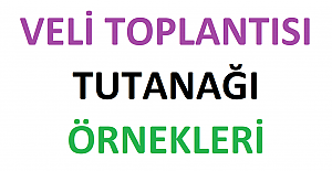 Veli Toplantısı Tutanağı Örneği