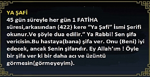 Ya Şafi Ya Allah Kaç Kere Çekilmelidir?