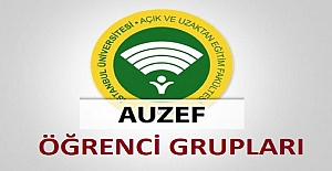 AUZEF ÖĞRENCİ GRUPLARI