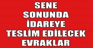 Yıl sonunda okula teslim edilecek evraklar listesi