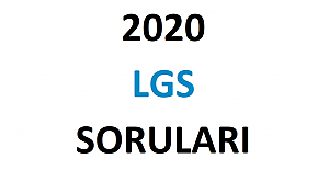 2020 LGS SORULARI