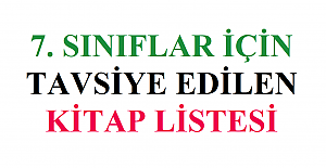 7. Sınıflar İçin Tavsiye Kitap Listesi 2022
