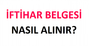 İftihar Belgesi Nasıl Alınır?