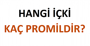 Hangi İçki Kaç Promildir?