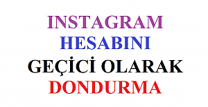 Instagram Hesabını Geçici Olarak Dondurma 2022