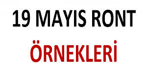 19 Mayıs Ront Örnekleri