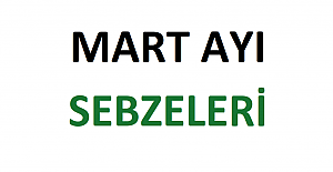 Mart Ayı Sebzeleri