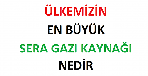 Ülkemizin En Büyük Sera Gazı Kaynağı Nedir?