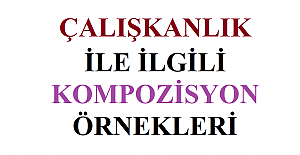 Çalışkanlık İle İlgili Kompozisyon Örnekleri