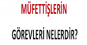 Müfettişlerin görevleri nelerdir?