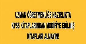 Uzman Öğretmenliğe Hazırlıkta Bu Kitaplar Almayın
