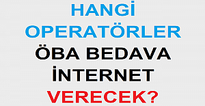 Hangi Operatörler ÖBA Bedava İnternet...