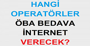 Hangi Operatörler ÖBA Bedava İnternet Verecek?