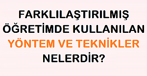 Farklılaştırılmış Öğretimde Kullanılan Yöntem ve Teknikler Nelerdir?