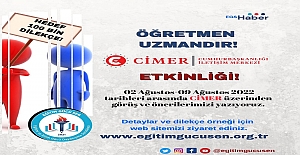 "Öğretmen Uzmandır." Cimer Etkinliği