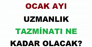 Ocak Ayı Uzmanlık Öğretmenlik Tazminatı Ne Kadar Olacak?