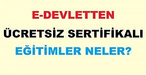 e-Devletten Ücretsiz Sertifikalı Eğitimler Neler?
