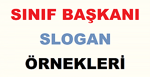Sınıf Başkanı Slogan Örnekleri