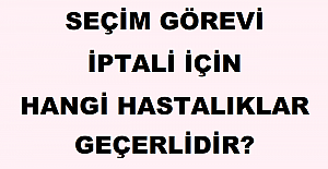 Seçim Görevi İptali İçin Hangi Hastalıklar Geçerlidir?