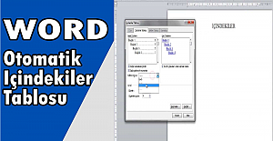 Word'de İçindekiler Tablosu Nasıl Oluşturulur?