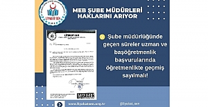 MEB Şube Müdürlüğünde Geçen Süreler...