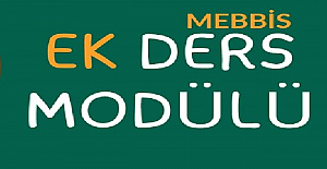 MEBBİSte Yeni Ek Ders Modülü