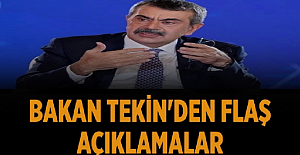 Bakan Yusuf Tekin'den Flaş Açıklamalar