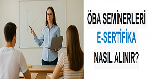  ÖBA Kasım Semineri E-Sertifika Almak İçin Yapılması Gerekenler