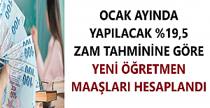 Ocak Ayında Yapılacak %19,5 Zam Tahminine...